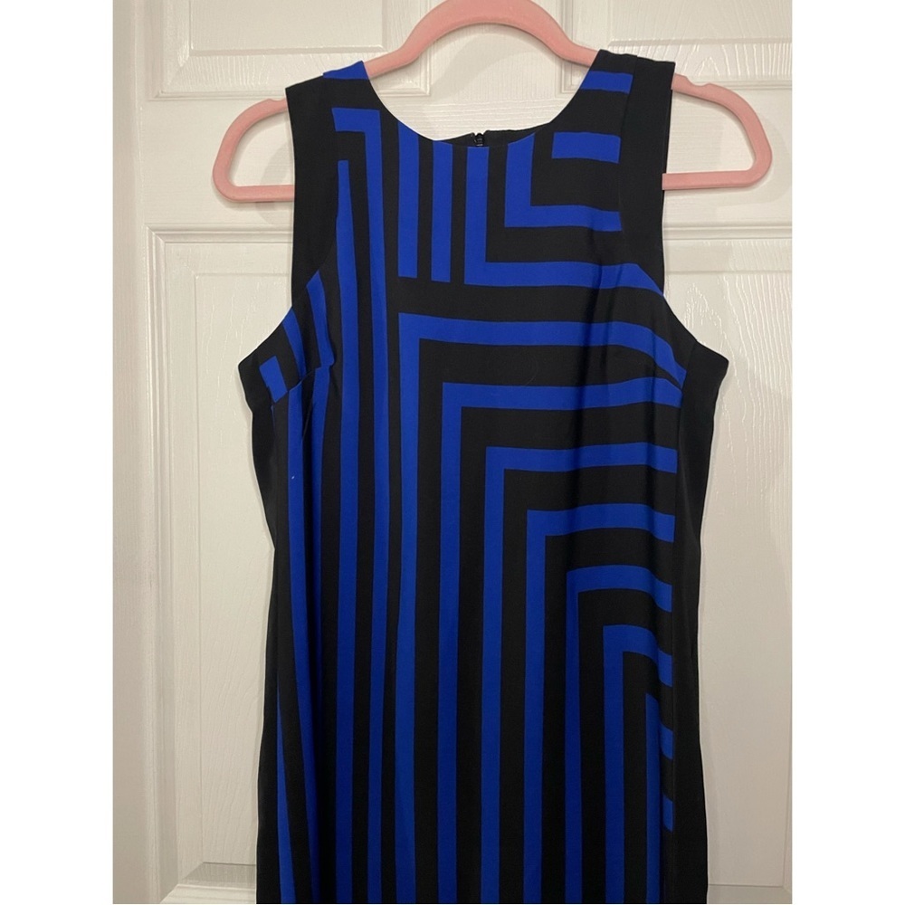 ⭐️(S) Mossimo supply co. | sleeveless blue colour block/geo print shift dress